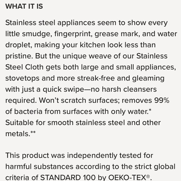 Norwex Stainless Steel Cloth Snowflake Limited Edition NWOT - Picture 5 of 11